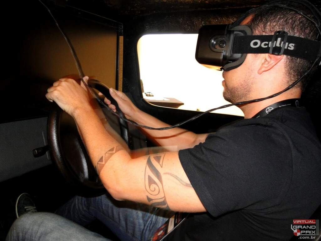 Simulador com Oculus de Realide Virtual