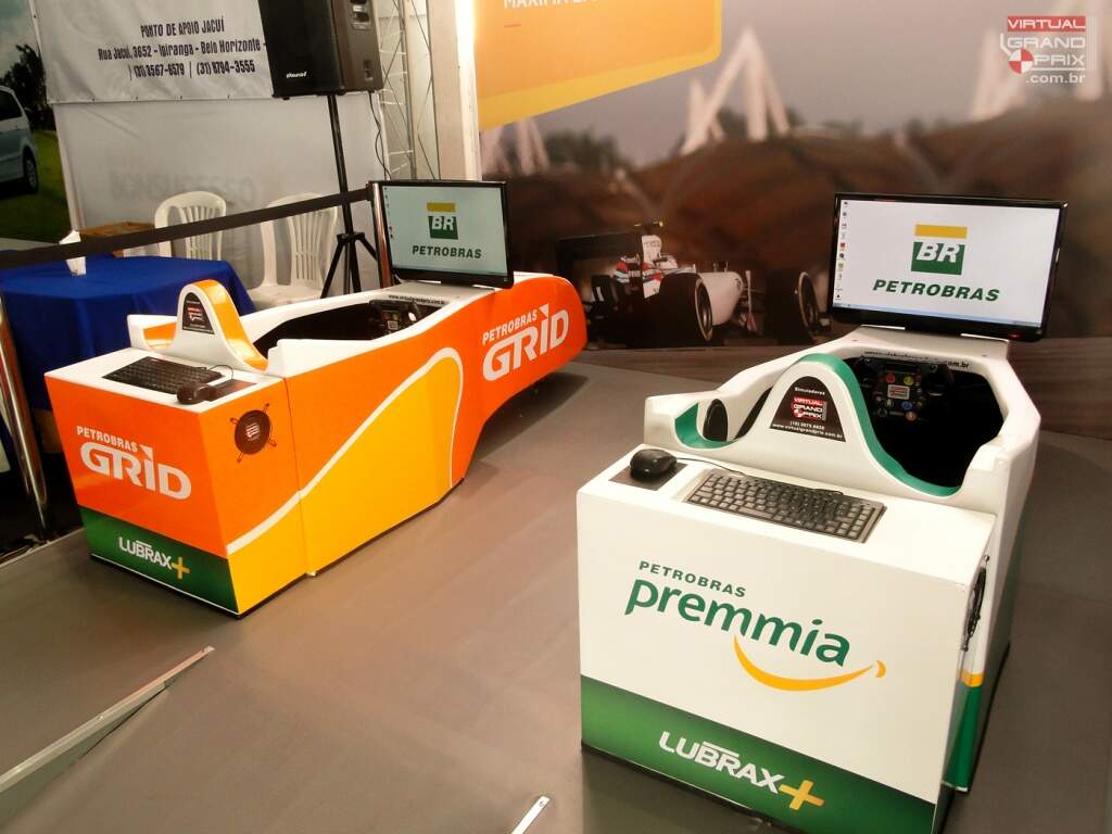 Simuladores de Formula 1 Virtual Grand Prix Petrobras Feira do Taxi